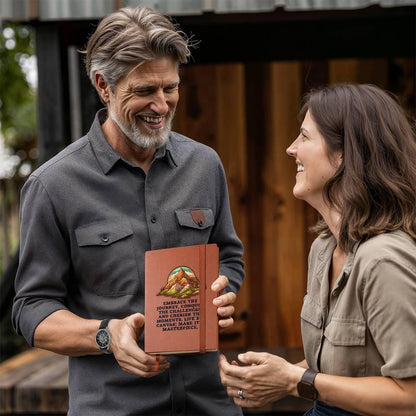 Embrace the Journey Leather Journal - Mallard Moon Gift Shop