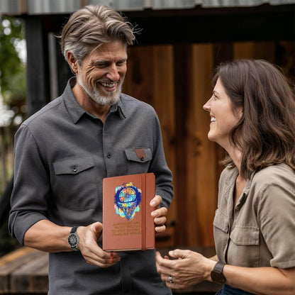 Adventure Awaits Leather Journal - Mallard Moon Gift Shop