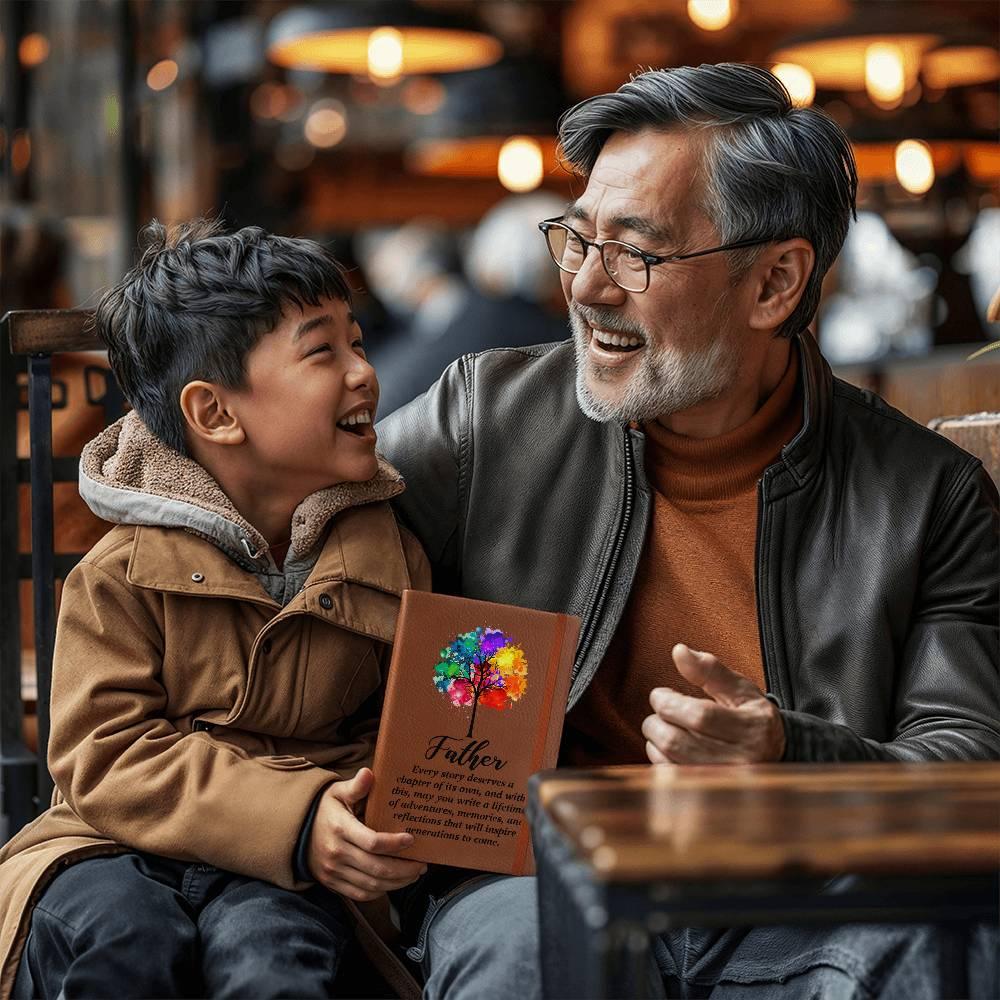 Gift for Father - Every Story Deserves a Chapter Leather Journal - Mallard Moon Gift Shop