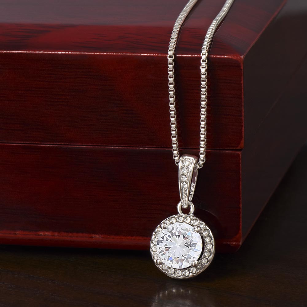Gift for Grandma - You Mean the World To Me - Eternal Hope CZ Necklace - Mallard Moon Gift Shop