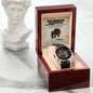 Dad Gift - This Little Lion Will Always Look Up to You Men's Openwork Watch with Gift Box - Mallard Moon Gift Shop