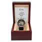 Gift for New Dad - Daddy I Already Love You So Much Men's Openwork Watch with Gift Box - Mallard Moon Gift Shop