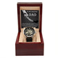 To My Amazing Dad Thank You Metal Chronograph Watch Men's Openwork Watch with Gift Box - Mallard Moon Gift Shop