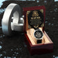 Dad Gift -Put On Your Crown Men's Openwork Watch with Gift Box - Mallard Moon Gift Shop
