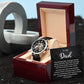 Dad The First Hand I Held Men's Openwork Watch with Gift Box - Mallard Moon Gift Shop