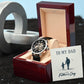 To My Dad Happy Father's Day Men's Openwork Watch with Gift Box - Mallard Moon Gift Shop