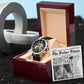 Dad Gift - Headline on The Father Times - World's Best Dad Men's Openwork Watch with Gift Box - Mallard Moon Gift Shop