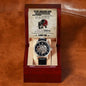 Dad Gift - This Little Lion Will Always Look Up to You Men's Openwork Watch with Gift Box - Mallard Moon Gift Shop