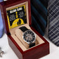 Dear Dad- We Have the Perfect Father Son Relationship Men's Openwork Watch with Gift Box - Mallard Moon Gift Shop