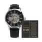 Dad You Have Given Me Your Time, Your Love Men's Openwork Watch with Gift Box - Mallard Moon Gift Shop