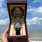 Dad Gift -Put On Your Crown Men's Openwork Watch with Gift Box - Mallard Moon Gift Shop