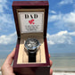 Dad, You Have Loved Me Men's Openwork Watch with Gift Box - Mallard Moon Gift Shop