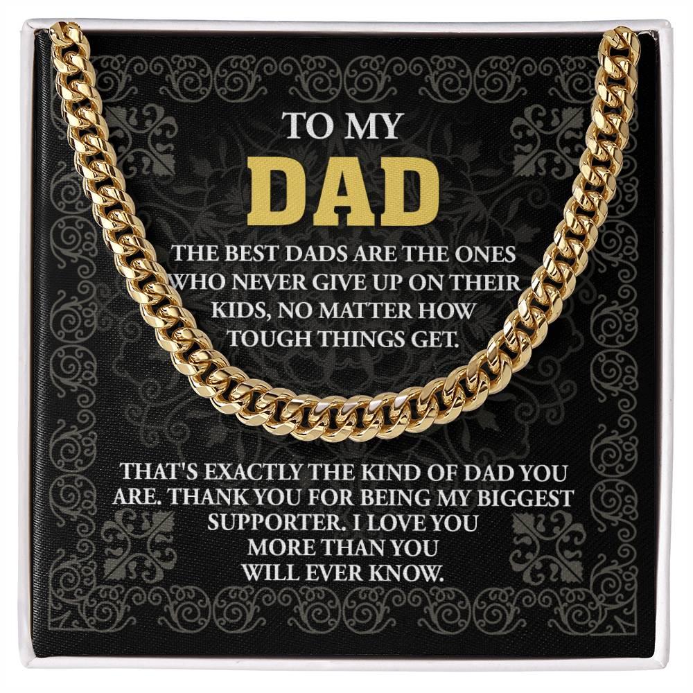 Dad - Kind Of Dad Cuban Chain Link Necklace with Gift Box - Mallard Moon Gift Shop
