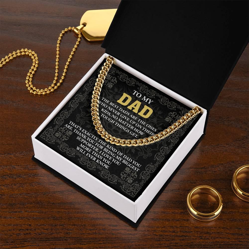 Dad - Kind Of Dad Cuban Chain Link Necklace with Gift Box - Mallard Moon Gift Shop
