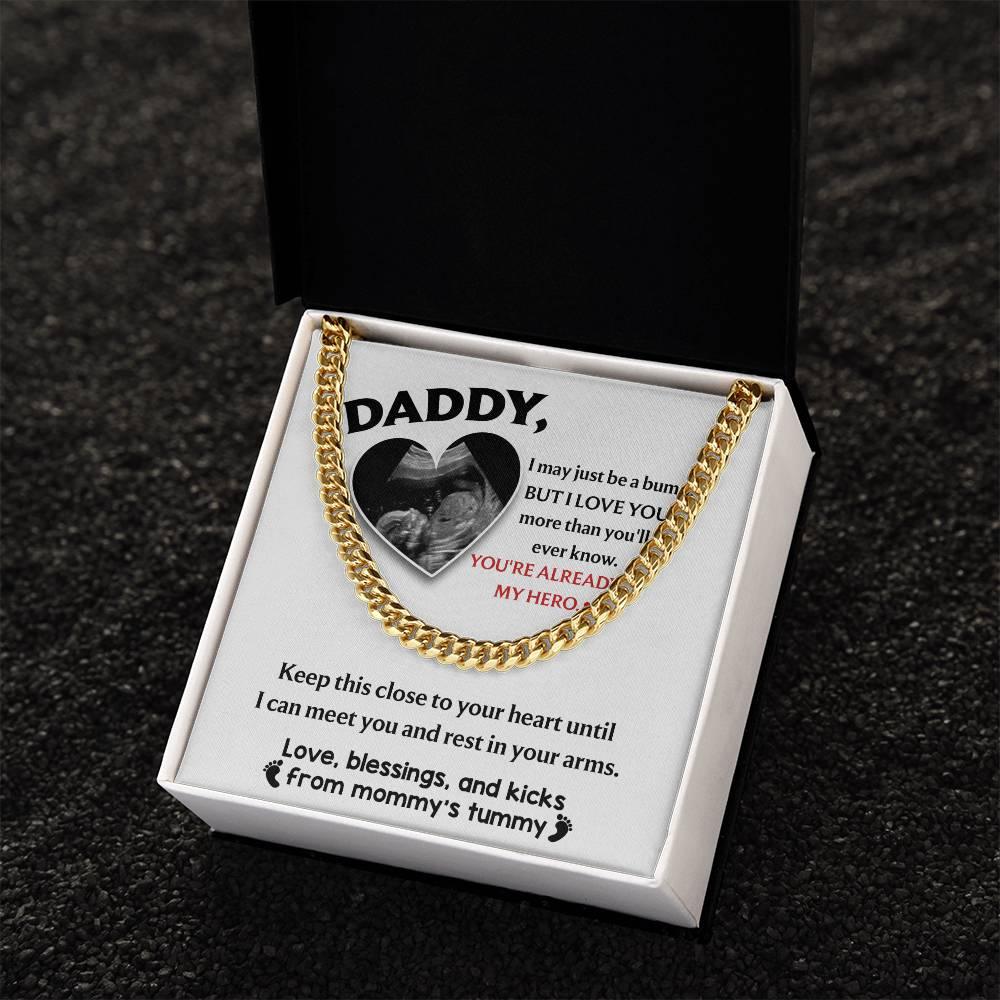 Dad - Close To Your Heart Cuban Chain Link Necklace with Gift Box - Mallard Moon Gift Shop