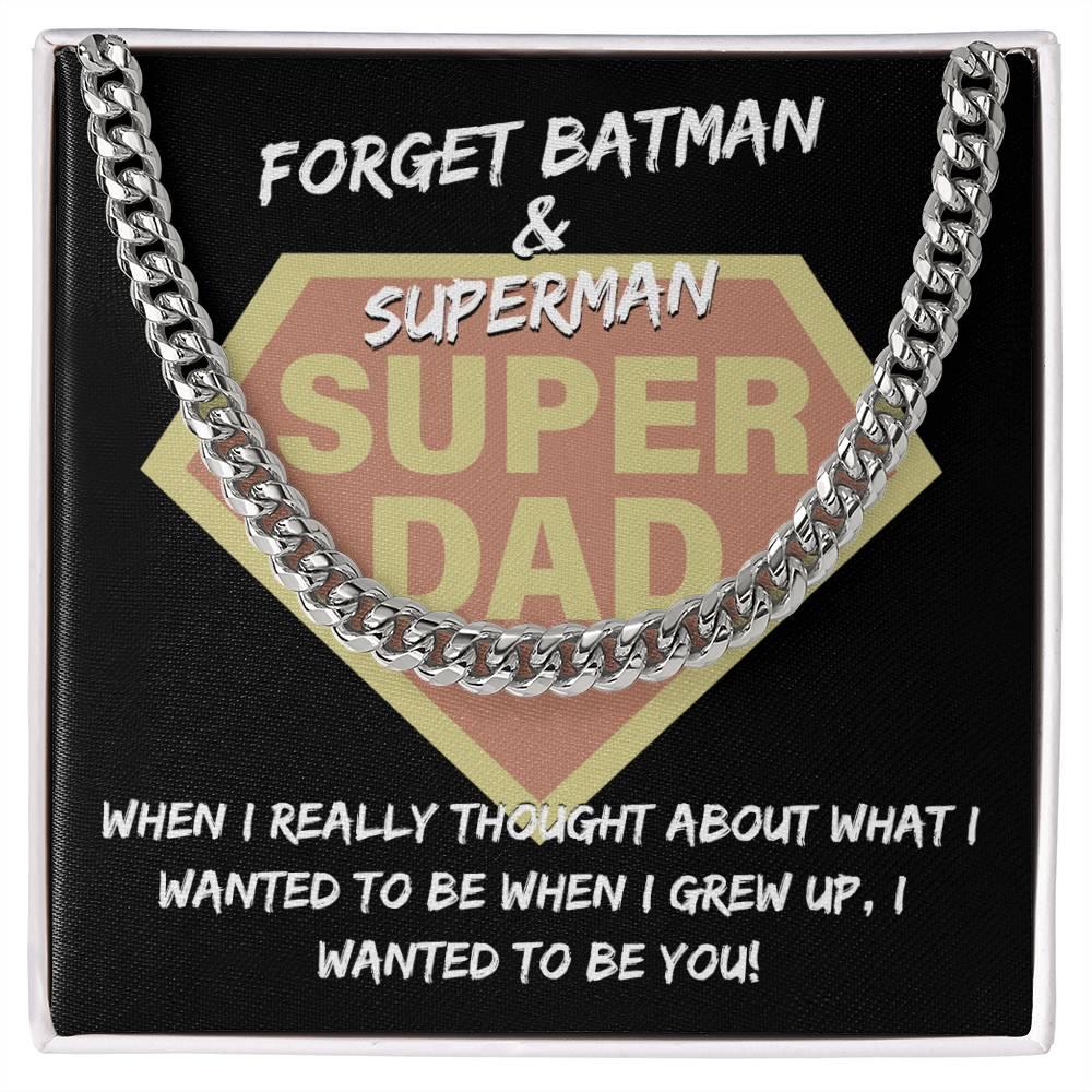Dad - To Be You Cuban Chain Link Necklace with Gift Box - Mallard Moon Gift Shop