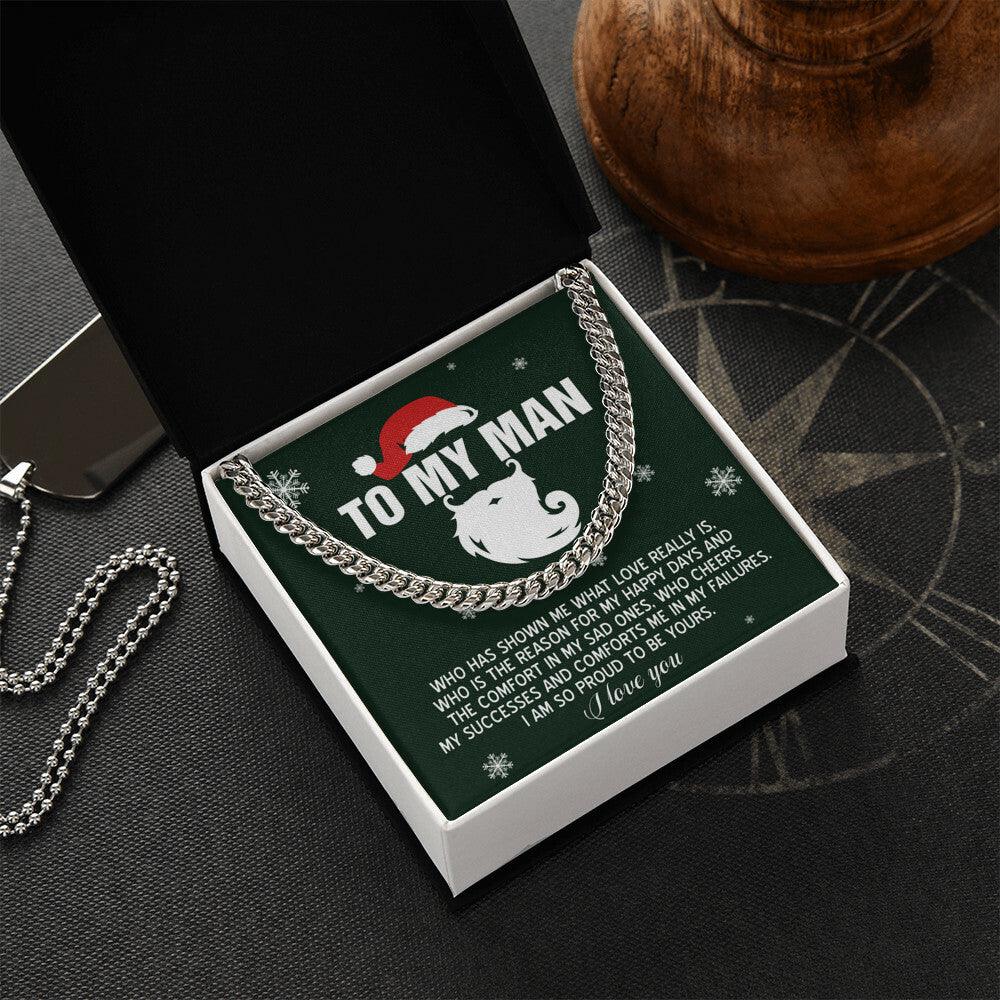 Gift for My Man - To Be Yours - Cuban Link Chain Necklace - Mallard Moon Gift Shop