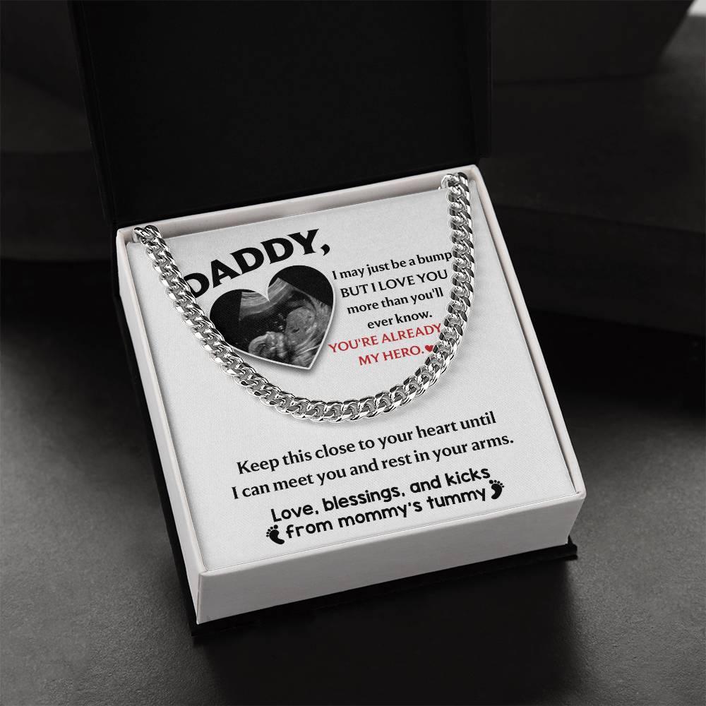 Dad - Close To Your Heart Cuban Chain Link Necklace with Gift Box - Mallard Moon Gift Shop