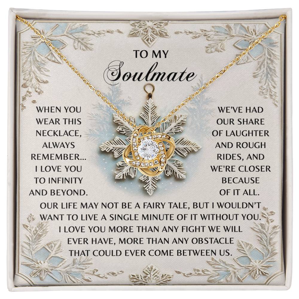 Gift for Soulmate - Infinity And Beyond - Love Knot Pendant Necklace - Mallard Moon Gift Shop