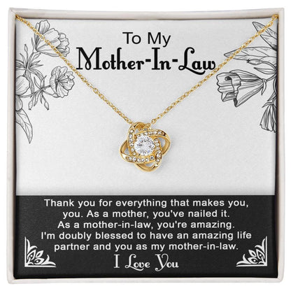 To My Mother-in-Law You Nailed It as a Mother Pendant Necklace - Mallard Moon Gift Shop