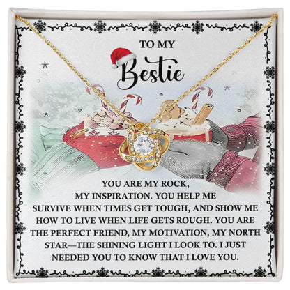 Gift for Bestie - My North Star - Love Knot Pendant Necklace - Mallard Moon Gift Shop