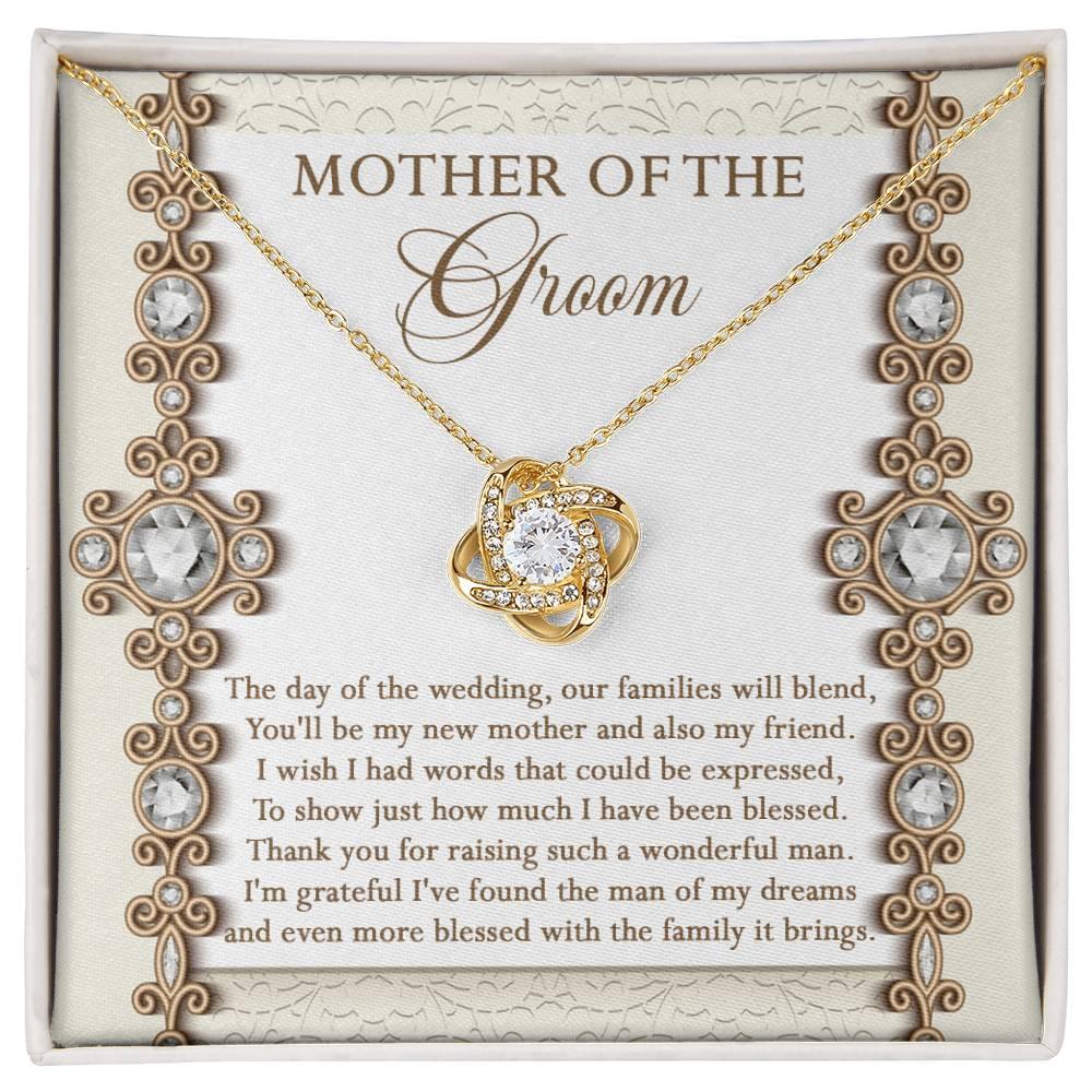 Mother of the Groom Gift New Mother and Friend Love Knot Pendant Necklace - Mallard Moon Gift Shop