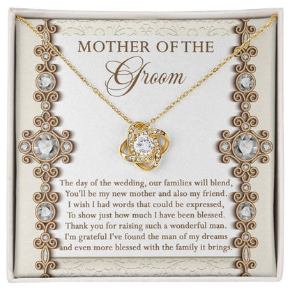 Mother of the Groom Gift New Mother and Friend Love Knot Pendant Necklace - Mallard Moon Gift Shop