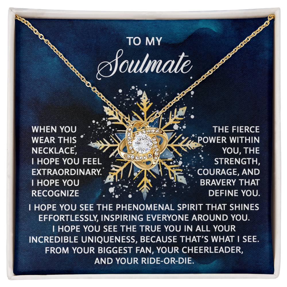 Gift for Soulmate - Phenomenal Spirit - Love Knot Pendant Necklace - Mallard Moon Gift Shop