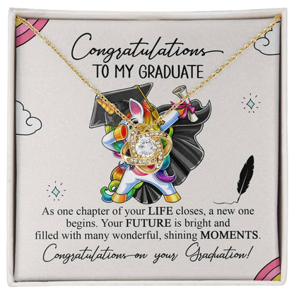 Daughter Graduation Pendant Necklace Gift Congratulations to my Graduate Your Future is Bright - Mallard Moon Gift Shop