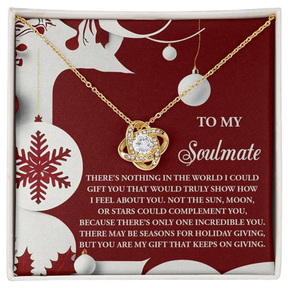 Gift for Soulmate - Holiday Giving - Love Knot Pendant Necklace - Mallard Moon Gift Shop