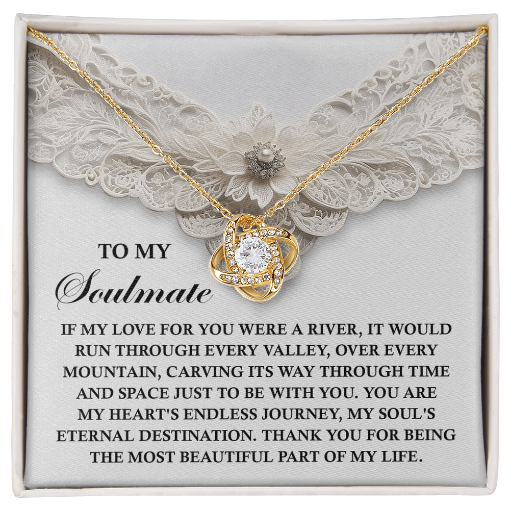 Romantic Love Knot Necklace – Celebrate Your Endless Journey Together - Mallard Moon Gift Shop
