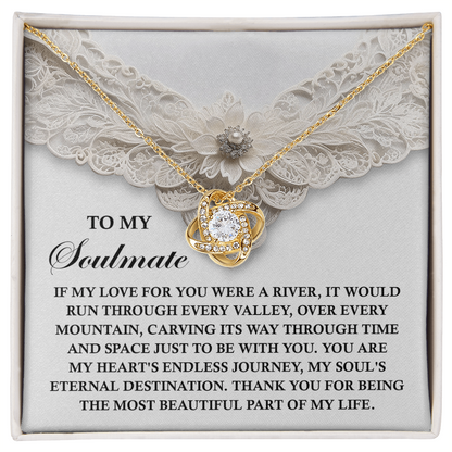 Romantic Love Knot Necklace – Celebrate Your Endless Journey Together - Mallard Moon Gift Shop