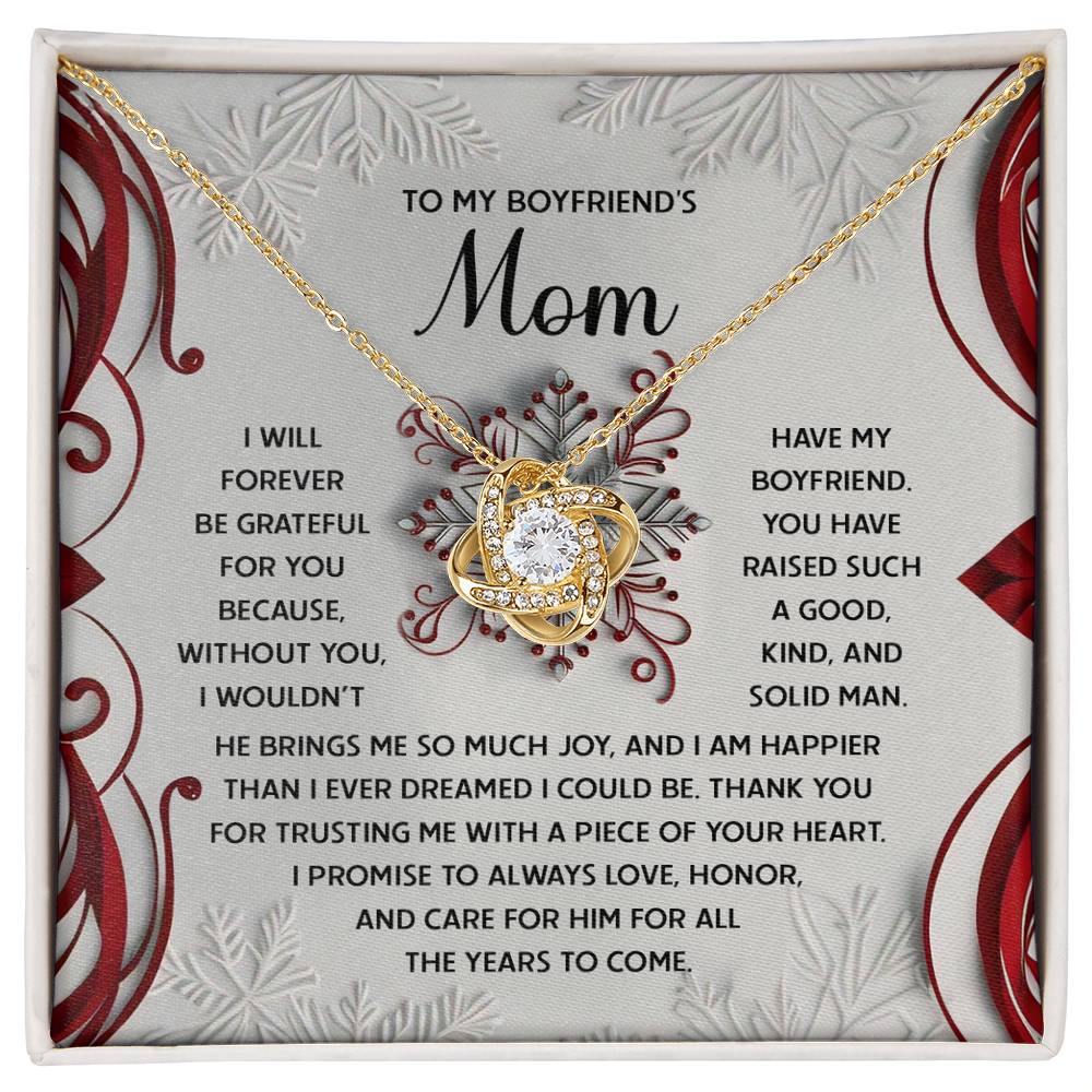 Gift for Boyfriend's Mom - I Could Be - Love Knot Pendant Necklace - Mallard Moon Gift Shop