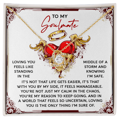 Heartfelt Soulmate Necklace – Celebrate the Calm and Strength She Brings - Mallard Moon Gift Shop