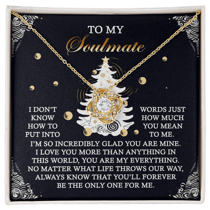 Gift for Soulmate - One For Me - Love Knot Pendant Necklace - Mallard Moon Gift Shop