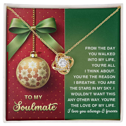 Gift for Soulmate - In My Sky - Love Knot Pendant Necklace - Mallard Moon Gift Shop