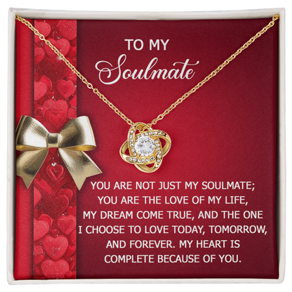 To My Soulmate Necklace - Express Your Love That Lasts Forever - Mallard Moon Gift Shop