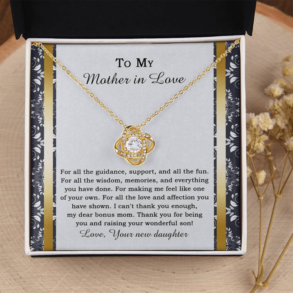 Mother-in-law Wedding Day Gift - One Of Your Own - Love Knot Pendant Necklace - Mallard Moon Gift Shop
