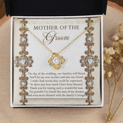 Mother of the Groom Gift New Mother and Friend Love Knot Pendant Necklace - Mallard Moon Gift Shop