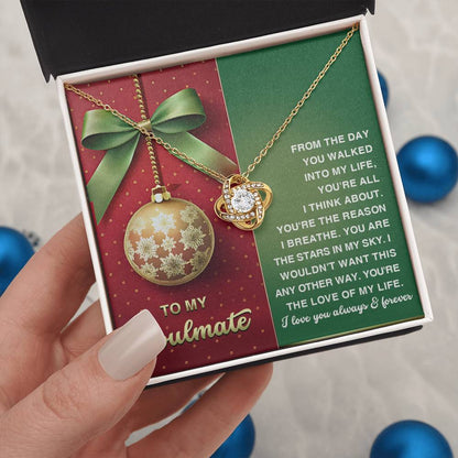 Gift for Soulmate - In My Sky - Love Knot Pendant Necklace - Mallard Moon Gift Shop