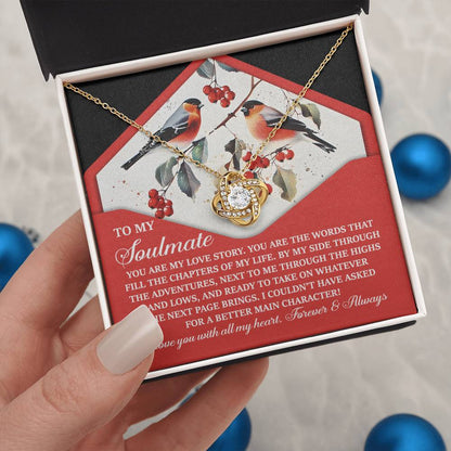 Gift for Soulmate - My Love Story - Love Knot Pendant Necklace - Mallard Moon Gift Shop