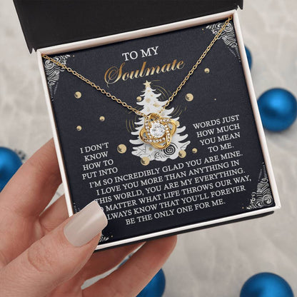 Gift for Soulmate - One For Me - Love Knot Pendant Necklace - Mallard Moon Gift Shop