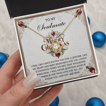 Gift for Soulmate - I Found You - Love Knot Pendant Necklace - Mallard Moon Gift Shop