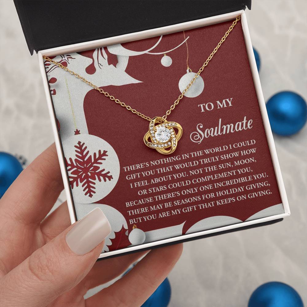 Gift for Soulmate - Holiday Giving - Love Knot Pendant Necklace - Mallard Moon Gift Shop