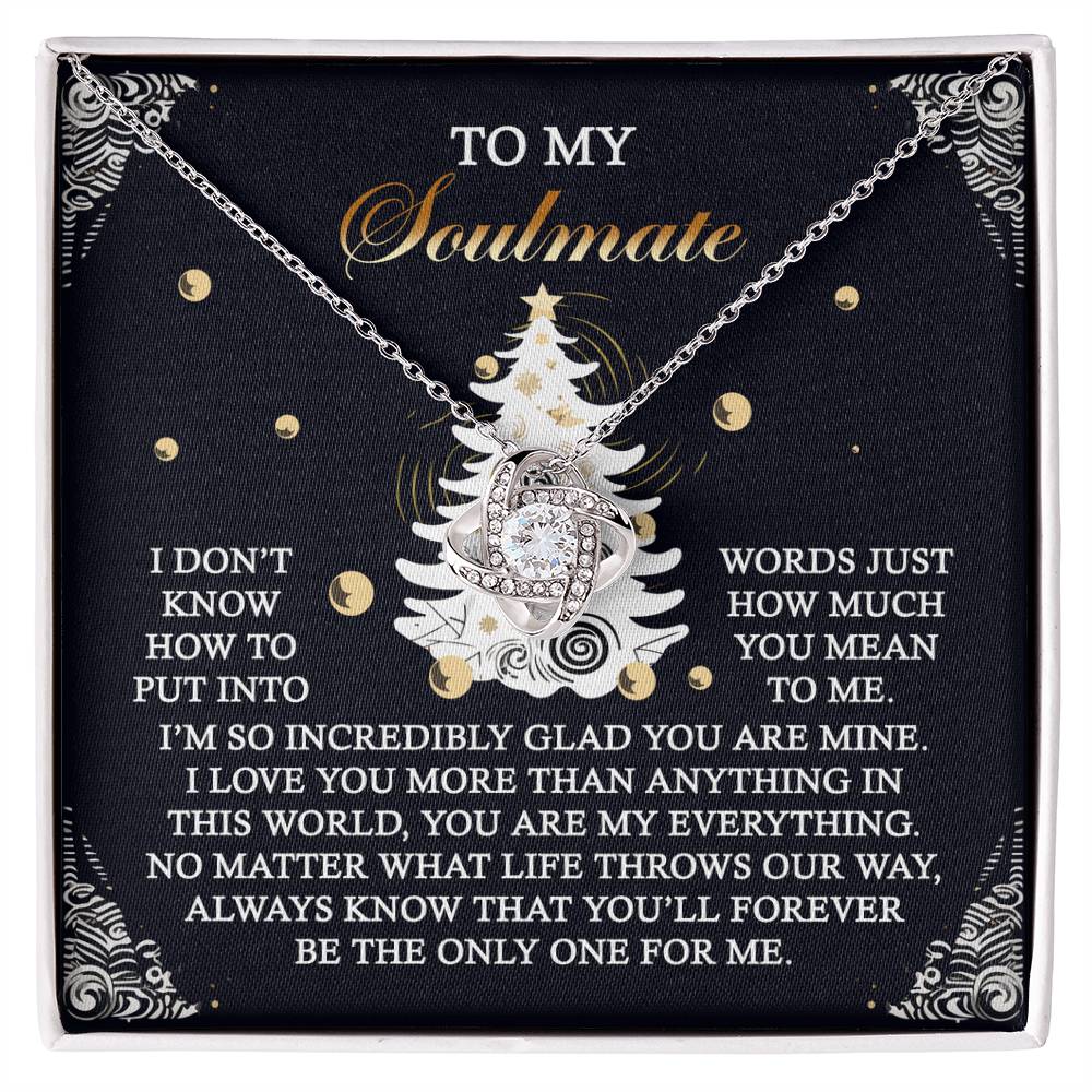 Gift for Soulmate - One For Me - Love Knot Pendant Necklace - Mallard Moon Gift Shop