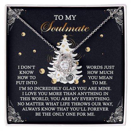 Gift for Soulmate - One For Me - Love Knot Pendant Necklace - Mallard Moon Gift Shop