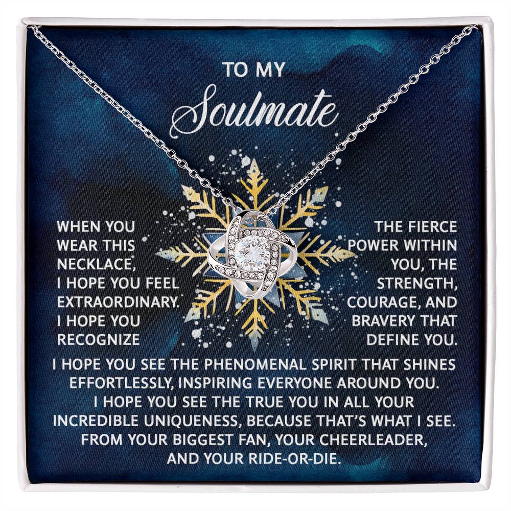 Gift for Soulmate - Phenomenal Spirit - Love Knot Pendant Necklace - Mallard Moon Gift Shop