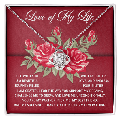 To the Love of My Life – Romantic Soulmate Necklace with Meaningful Message - Mallard Moon Gift Shop