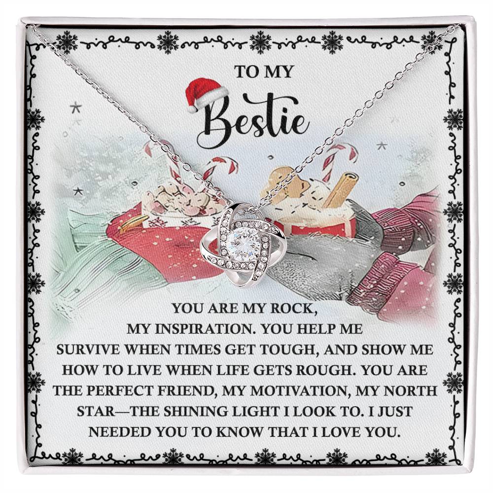 Gift for Bestie - My North Star - Love Knot Pendant Necklace - Mallard Moon Gift Shop