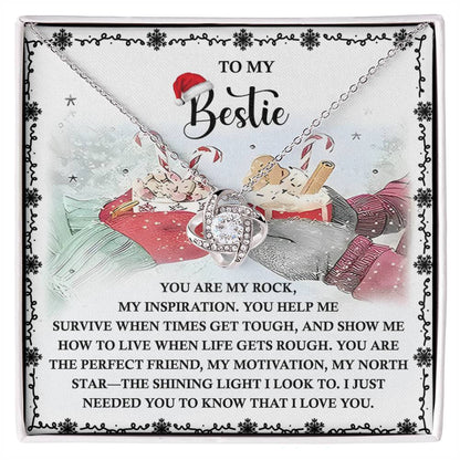 Gift for Bestie - My North Star - Love Knot Pendant Necklace - Mallard Moon Gift Shop